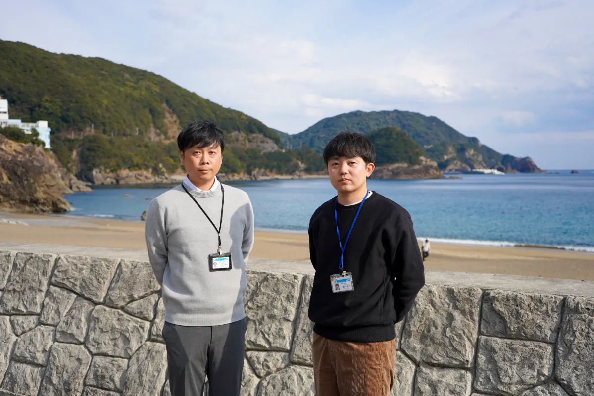 左：大地 辰弥氏、右：譽田 勇斗氏