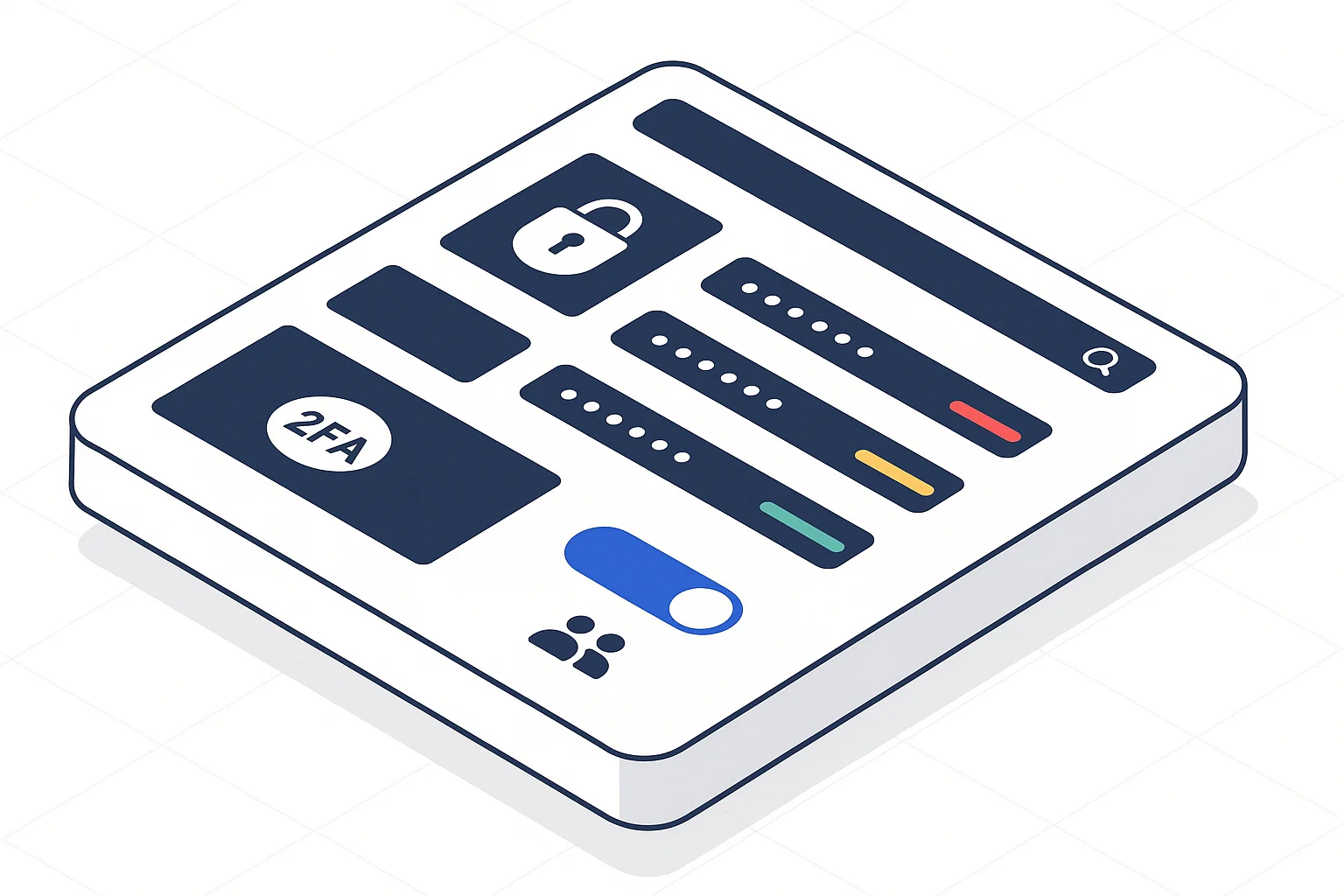 Keeperによるパスワード管理の概念図
