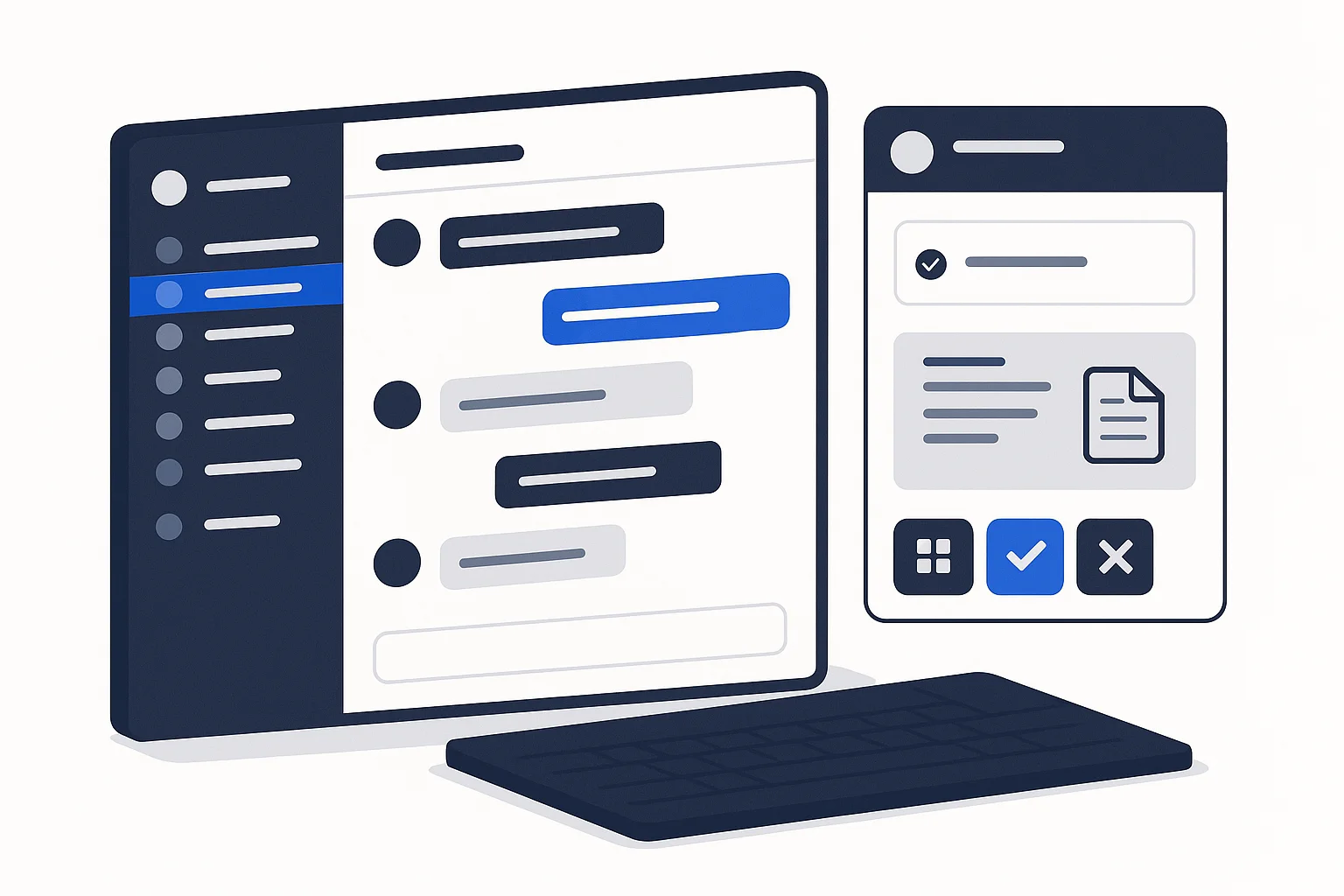 Slackのチャンネル画面